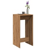 VidaXL Bartafel 51x50x103,5 cm bewerkt hout artisanaal eikenkleur