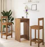 VidaXL Bartafel 51x50x103,5 cm bewerkt hout artisanaal eikenkleur
