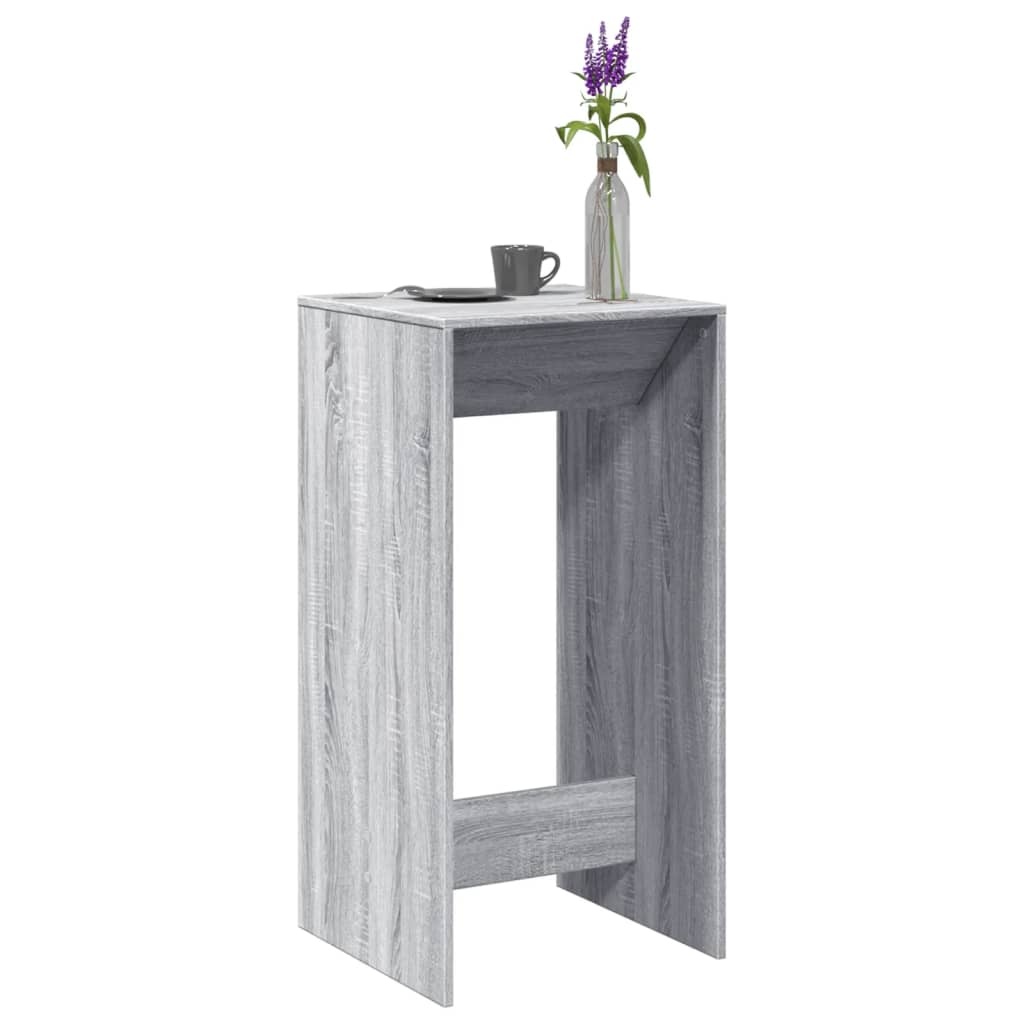 VidaXL Bartafel 51x50x103,5 cm bewerkt hout grijs sonoma eikenkleurig