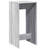 VidaXL Bartafel 51x50x103,5 cm bewerkt hout grijs sonoma eikenkleurig