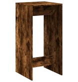 VidaXL Bartafel 51x50x103,5 cm bewerkt hout gerookt eikenkleur