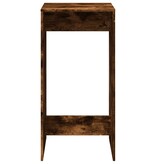 VidaXL Bartafel 51x50x103,5 cm bewerkt hout gerookt eikenkleur