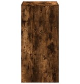 VidaXL Bartafel 51x50x103,5 cm bewerkt hout gerookt eikenkleur