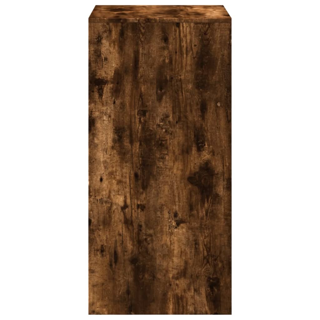 VidaXL Bartafel 51x50x103,5 cm bewerkt hout gerookt eikenkleur