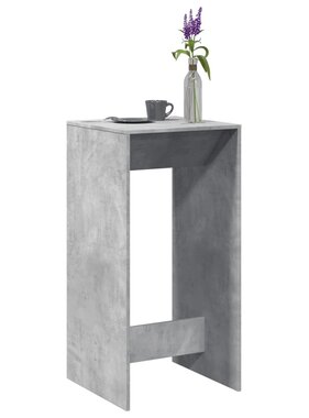 VidaXL Bartafel 51x50x103,5 cm bewerkt hout betongrijs