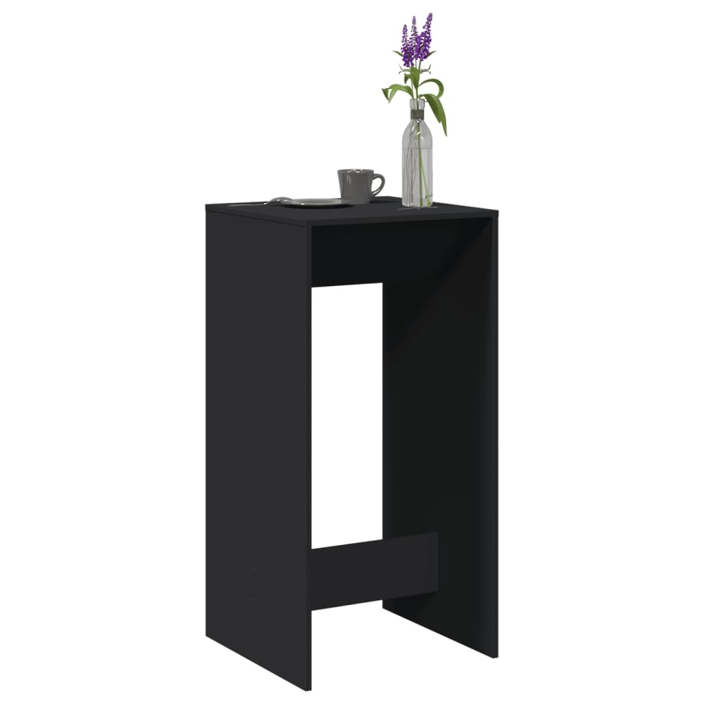 VidaXL Bartafel 51x50x103,5 cm bewerkt hout zwart