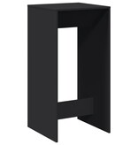 VidaXL Bartafel 51x50x103,5 cm bewerkt hout zwart