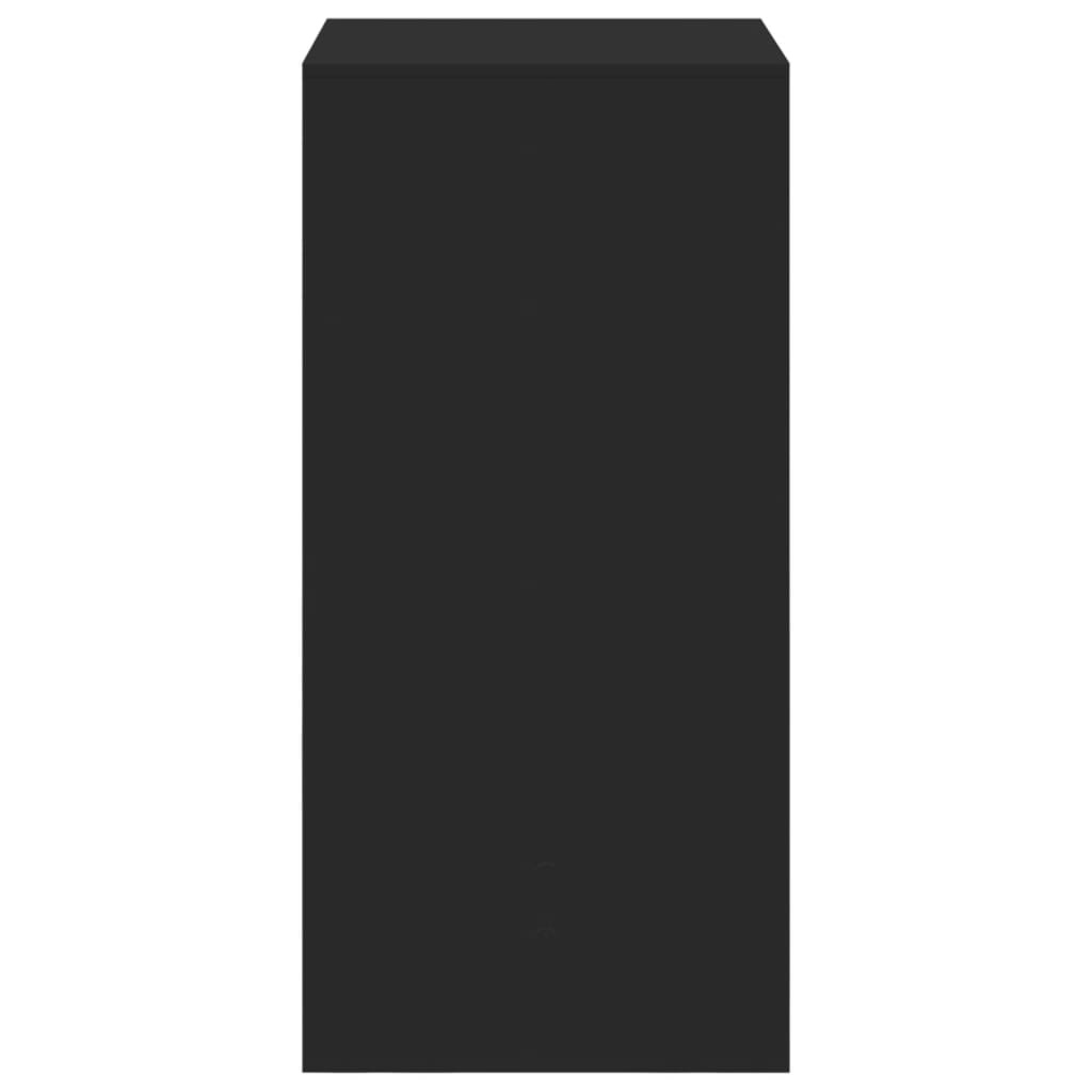 VidaXL Bartafel 51x50x103,5 cm bewerkt hout zwart
