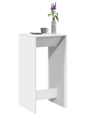 VidaXL Bartafel 51x50x103,5 cm bewerkt hout wit