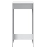 VidaXL Bartafel 51x50x103,5 cm bewerkt hout wit
