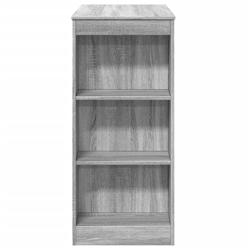 VidaXL Bartafel met rekken 95x47x103,5 cm bewerkt hout grijs sonoma