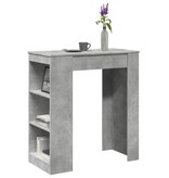 VidaXL Bartafel met rekken 95x47x103,5 cm bewerkt hout betongrijs