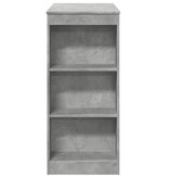 VidaXL Bartafel met rekken 95x47x103,5 cm bewerkt hout betongrijs