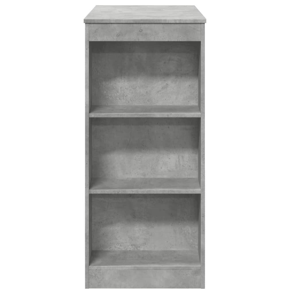 VidaXL Bartafel met rekken 95x47x103,5 cm bewerkt hout betongrijs
