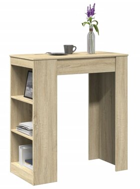 VidaXL Bartafel met rekken 95x47x103,5 cm hout sonoma eikenkleur