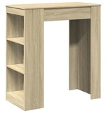 VidaXL Bartafel met rekken 95x47x103,5 cm hout sonoma eikenkleur