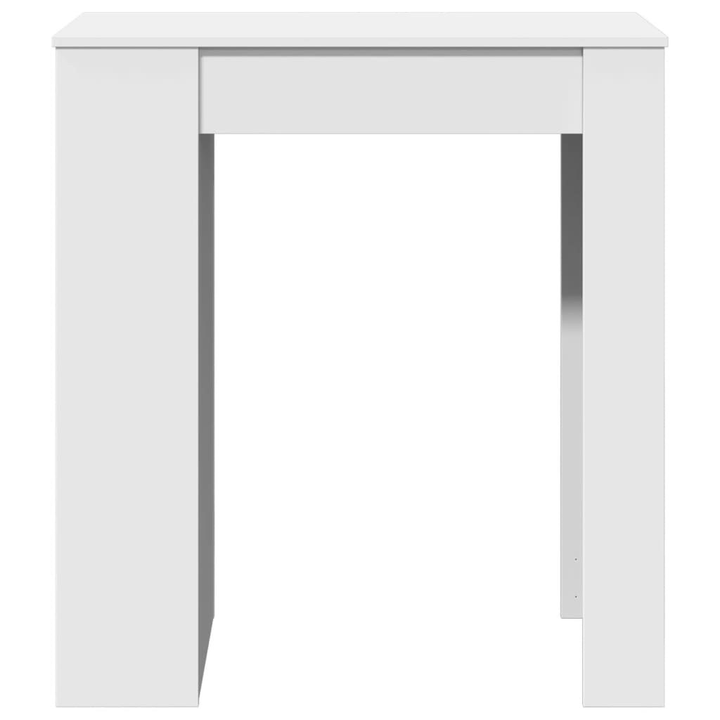 VidaXL Bartafel met rekken 95x47x103,5 cm bewerkt hout wit