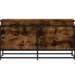 VidaXL Opbergbox met deksel 100x40x51,5 cm bewerkt hout gerookt eiken