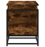 VidaXL Opbergbox met deksel 100x40x51,5 cm bewerkt hout gerookt eiken
