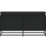 VidaXL Opbergbox met deksel 100x40x51,5 cm bewerkt hout zwart