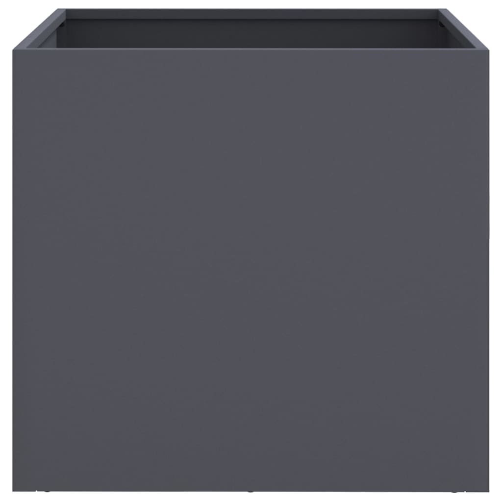 VidaXL Plantenbakken 2 st 42x40x39 cm koudgewalst staal antraciet