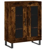 VidaXL Dressoir 69,5x34x90 cm bewerkt hout gerookt eikenkleurig