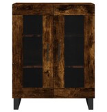 VidaXL Dressoir 69,5x34x90 cm bewerkt hout gerookt eikenkleurig