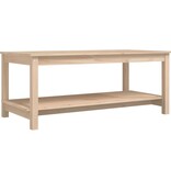 VidaXL Salontafel 110x55x45 cm massief grenenhout
