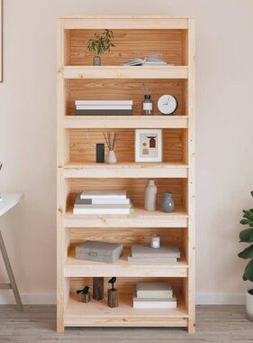 VidaXL Boekenkast 80x35x183 cm massief grenenhout