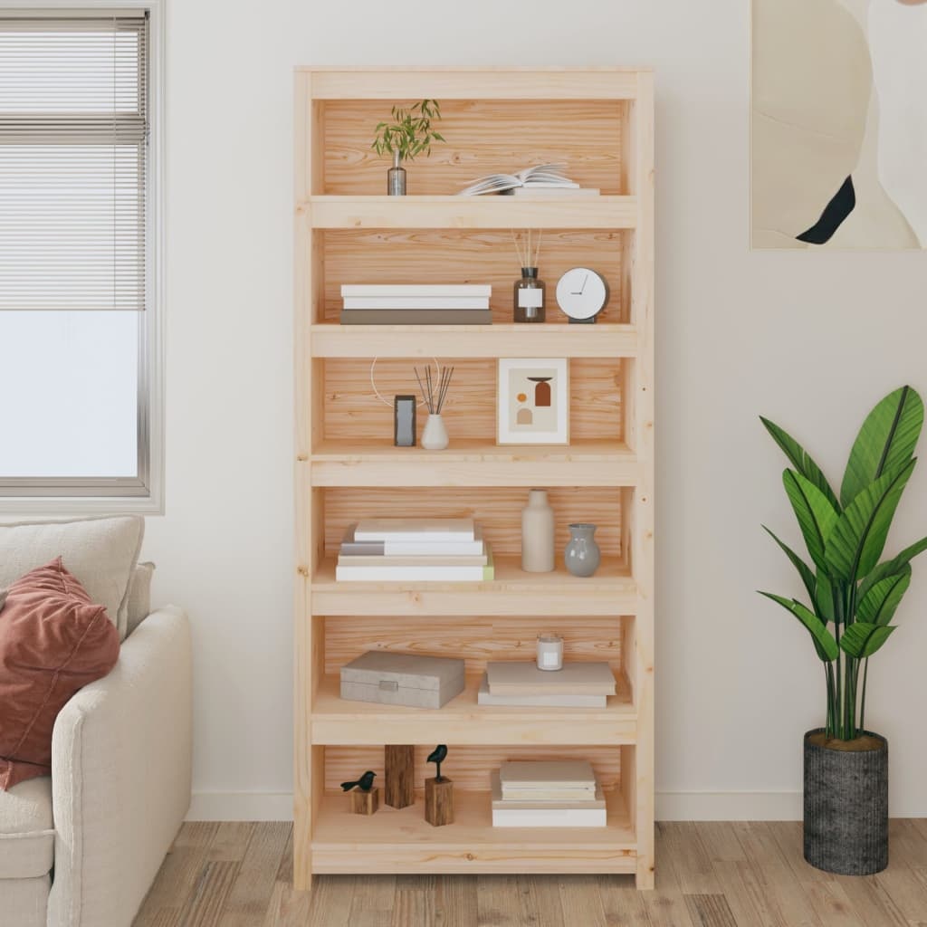 VidaXL Boekenkast 80x35x183 cm massief grenenhout
