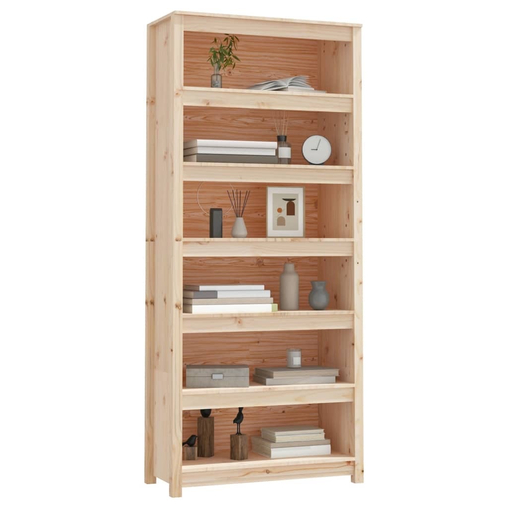 VidaXL Boekenkast 80x35x183 cm massief grenenhout