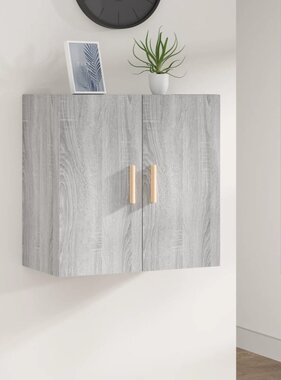 VidaXL Wandkast 60x30x60 cm bewerkt hout grijs sonoma eikenkleurig