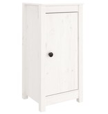 VidaXL Dressoirs 2 st 39x35x80 cm massief grenenhout wit