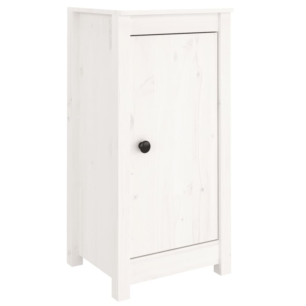 VidaXL Dressoirs 2 st 39x35x80 cm massief grenenhout wit
