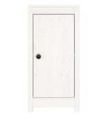 VidaXL Dressoirs 2 st 39x35x80 cm massief grenenhout wit