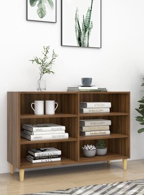 VidaXL Dressoir 103,5x35x70 cm bewerkt hout bruin eikenkleur
