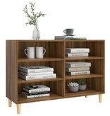 VidaXL Dressoir 103,5x35x70 cm bewerkt hout bruin eikenkleur