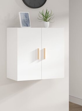 VidaXL Wandkast 60x30x60 cm bewerkt hout wit