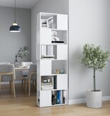 VidaXL Boekenkast/kamerscherm 60x24x186 cm wit