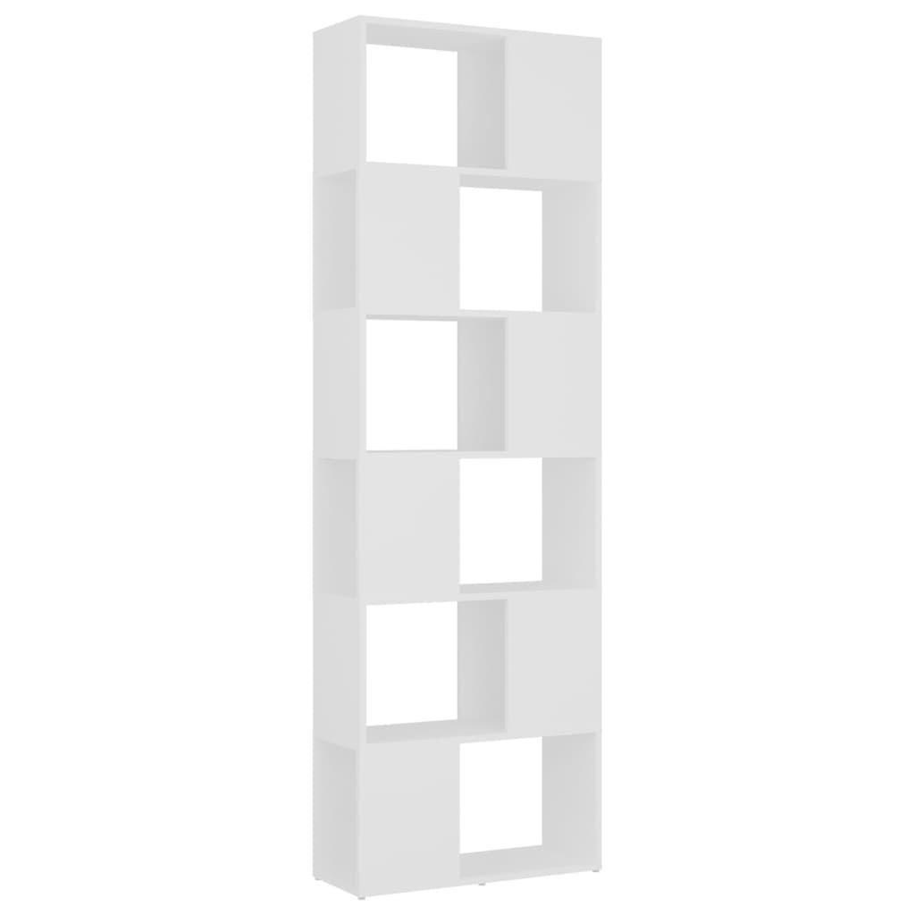 VidaXL Boekenkast/kamerscherm 60x24x186 cm wit