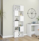 VidaXL Boekenkast/kamerscherm 60x24x186 cm wit
