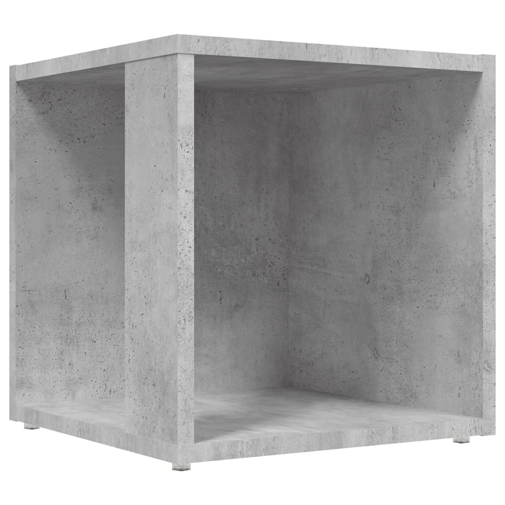 VidaXL Bijzettafel 33x33x34,5 cm bewerkt hout betongrijs