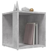 VidaXL Bijzettafel 33x33x34,5 cm bewerkt hout betongrijs