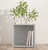 VidaXL Bijzettafel 33x33x34,5 cm bewerkt hout betongrijs