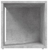 VidaXL Bijzettafel 33x33x34,5 cm bewerkt hout betongrijs