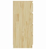 VidaXL Bijzetkast 60x36x84 cm massief grenenhout