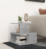 VidaXL Bijzettafel 40x40x40 cm bewerkt hout betongrijs
