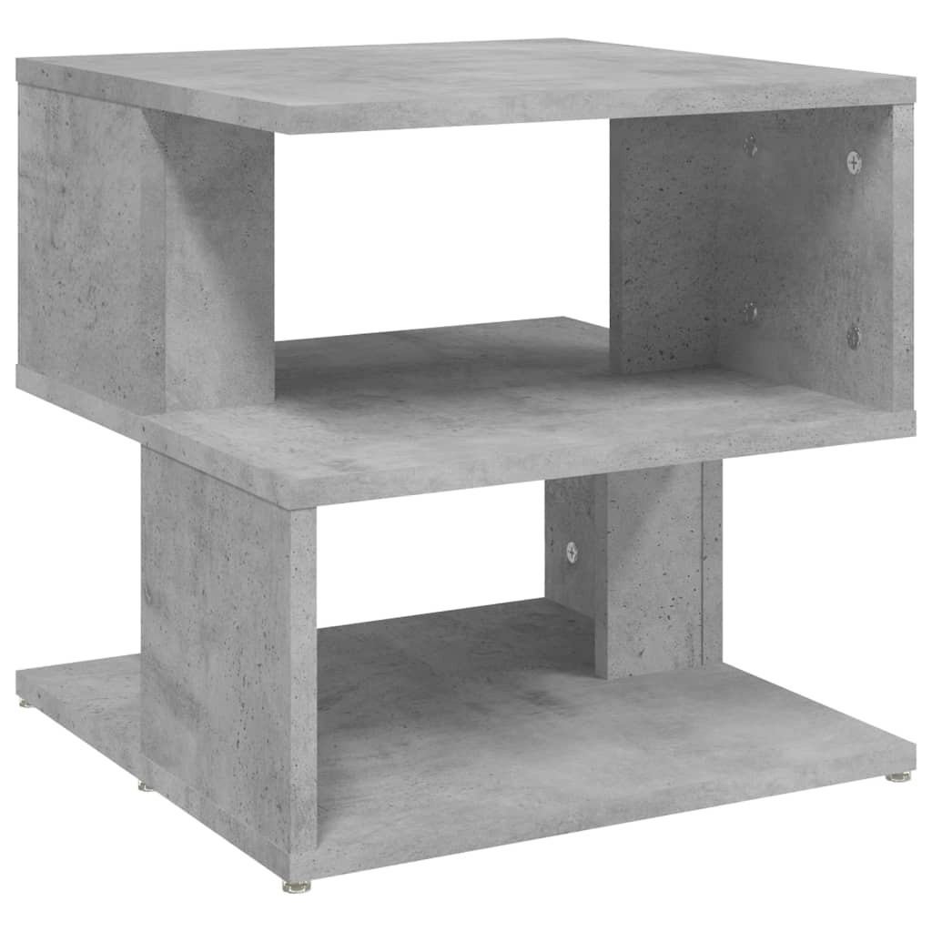 VidaXL Bijzettafel 40x40x40 cm bewerkt hout betongrijs