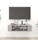VidaXL Tv-hangmeubel 100x30x26,5 cm bewerkt hout betongrijs
