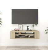 VidaXL Tv-hangmeubel 100x30x26,5 cm bewerkt hout sonoma eikenkleurig